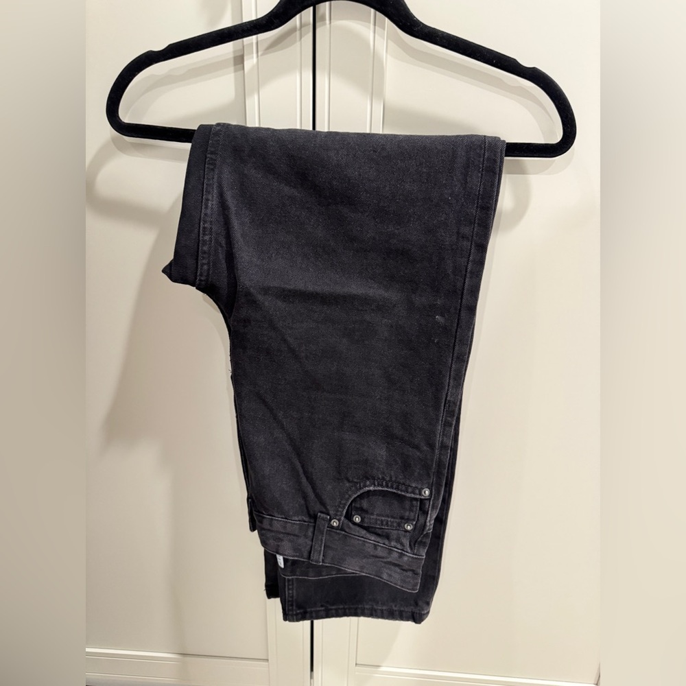 Bershka 100% cotton Women’s Black Straight Jeans